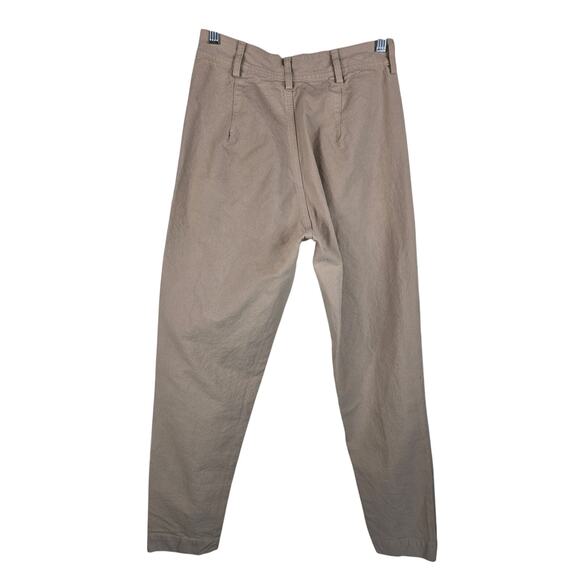 Jesse Kamm Ranger Pants Tan Cotton Canvas Button Fly Womens Pant Trousers Size 4 - Picture 2 of 4